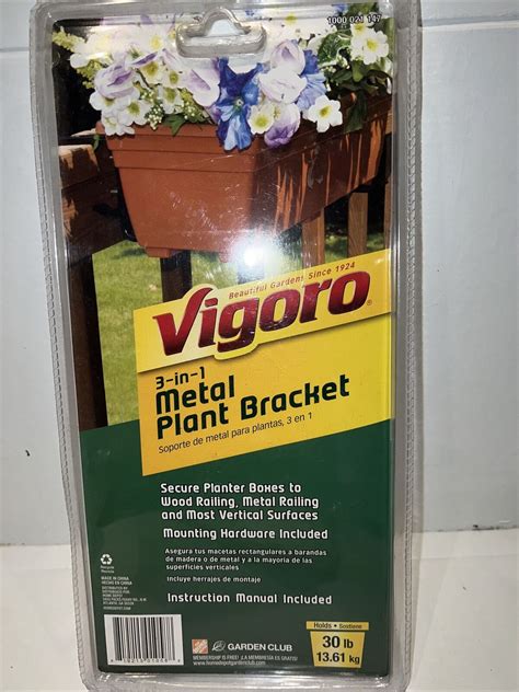 vigoro 3 in 1 metal plant bracket|home depot 3 in 1 plant bracket.